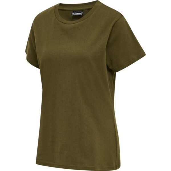 hummel hmlred basic t shirt s s woman 215121 6086 dark olive gr l