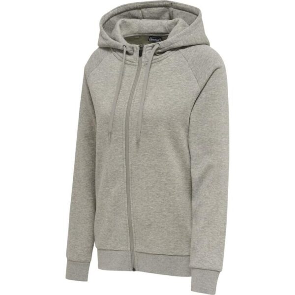 hummel hmlred classic zip hoodie woman 215091 2006 grey melange gr