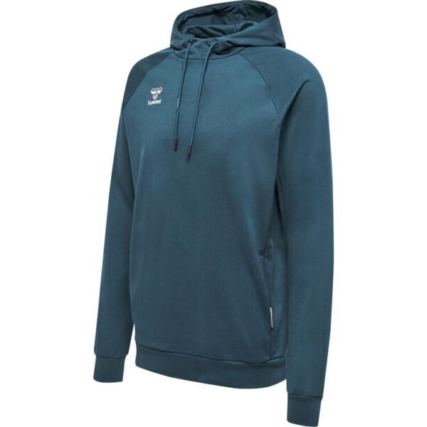 hummel move grid baumwoll hoody 214783 deep teal gr l