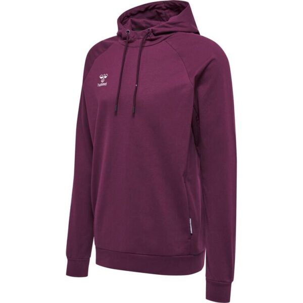 hummel move grid baumwoll hoody 214783 grape wine gr l