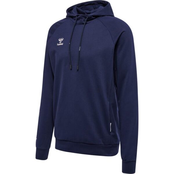 hummel move grid baumwoll hoody 214783 marine gr