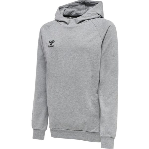 hummel move grid baumwoll hoody kinder 214909 grey melange gr 128