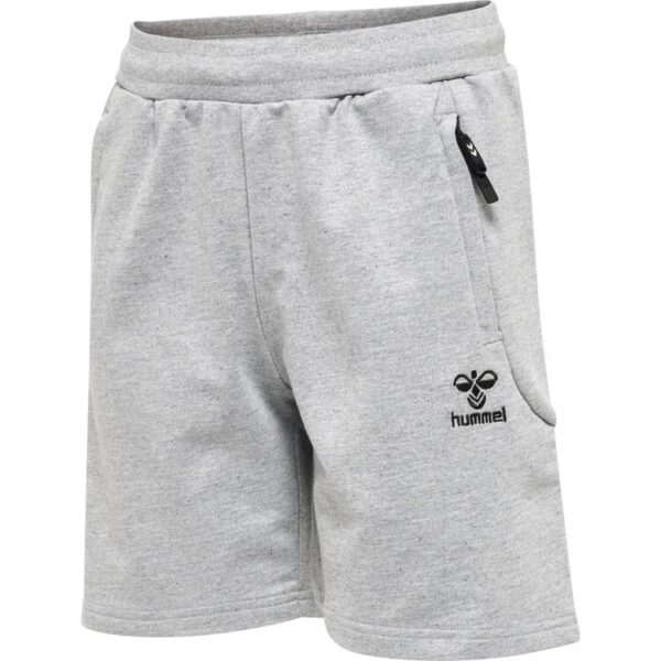 hummel move grid baumwoll shorts kinder 214921 grey melange gr 128