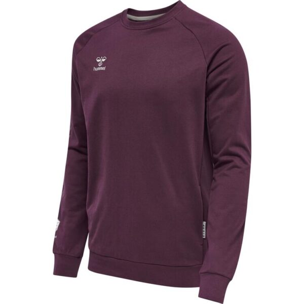 hummel move grid baumwoll sweatshirt 214788 grape wine gr l