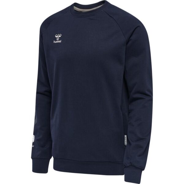 hummel move grid baumwoll sweatshirt 214788 marine gr l