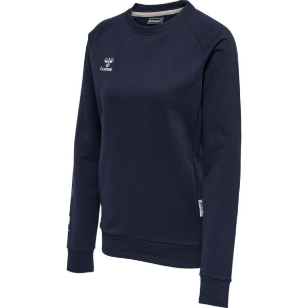 hummel move grid baumwoll sweatshirt damen 214789 marine gr l