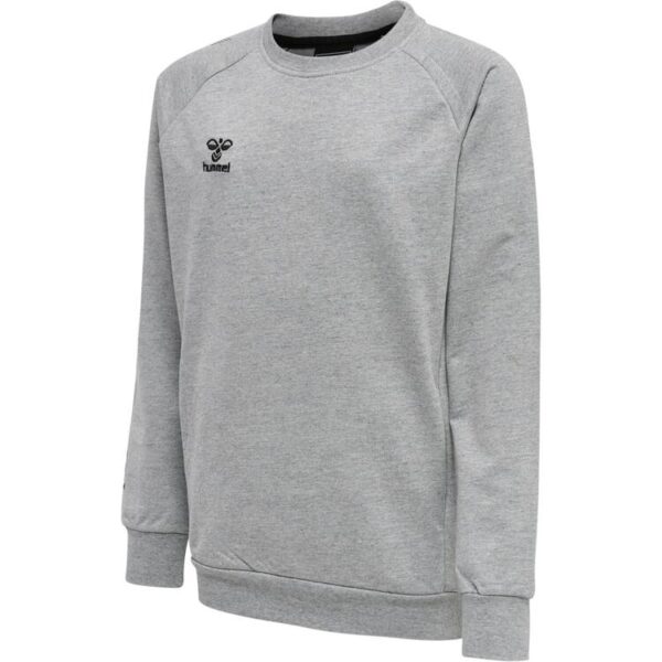 hummel move grid baumwoll sweatshirt kinder 214912 grey melange gr 128