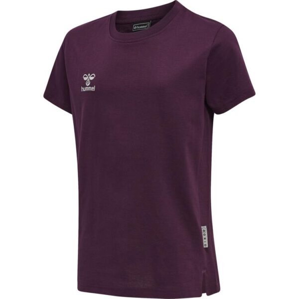 hummel move grid baumwoll t shirt kinder 214914 grape wine gr 140