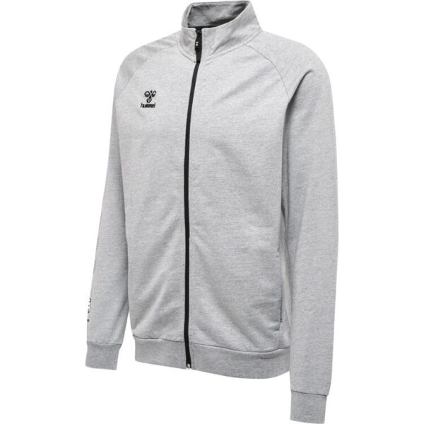 hummel move grid baumwoll trainingsjacke 214791 grey melange gr