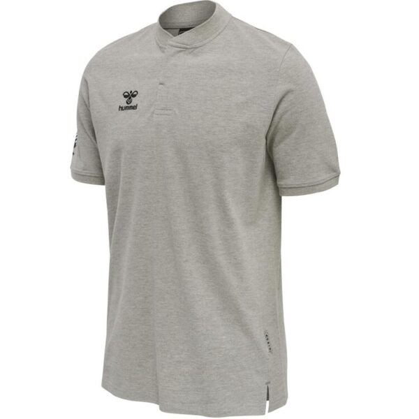 hummel move grid polo 214795 grey melange gr l