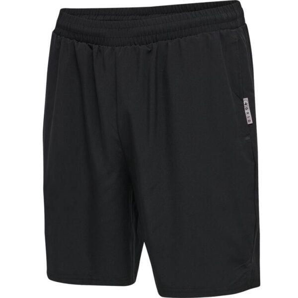 hummel move grid woven shorts 214800 black gr