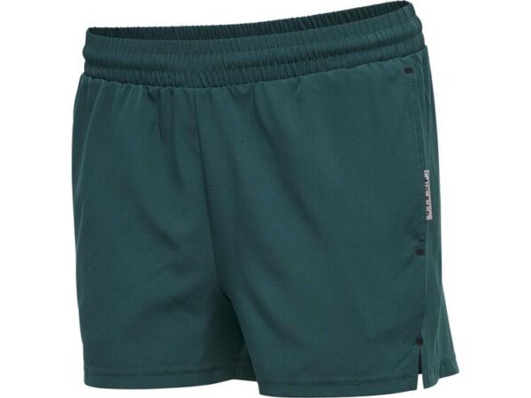 hummel move grid woven shorts damen 214799 deep teal gr