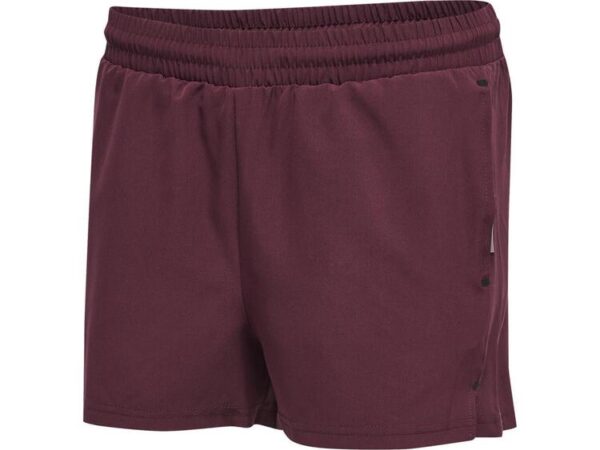 hummel move grid woven shorts damen 214799 grape wine gr l