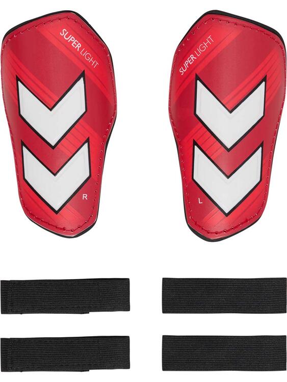 hummel shin guards super light schienbeinschoner 224973 pompeian red gr l