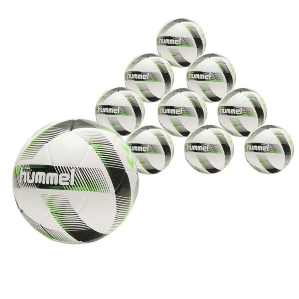 hummel storm 20 fb 10 er ballpaket white black green 4