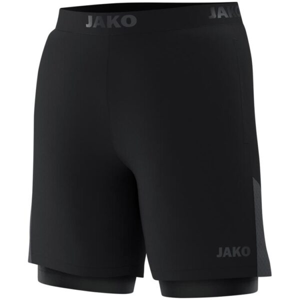 jako 2 in 1 short power 6276 schwarz gr 34