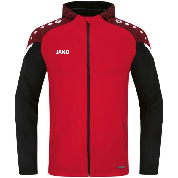 jako kapuzenjacke performance 6822 rot schwarz 128