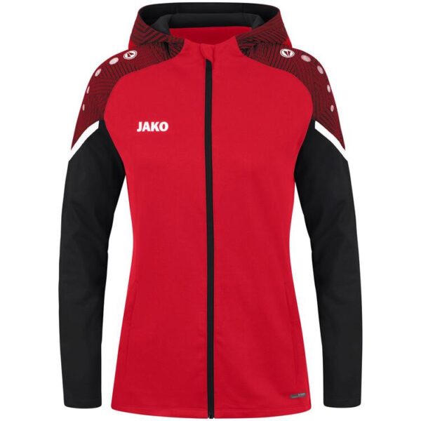 jako kapuzenjacke performance 6822 rot schwarz 34