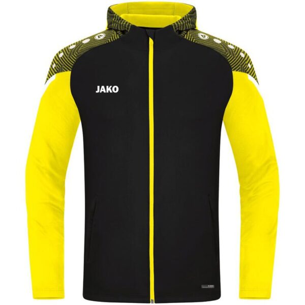 jako kapuzenjacke performance 6822 schwarz soft yellow 128