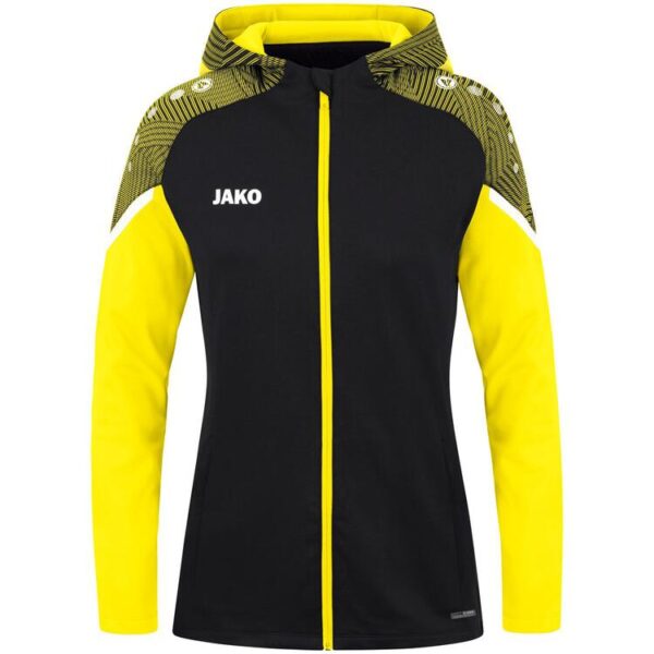 jako kapuzenjacke performance 6822 schwarz soft yellow 34