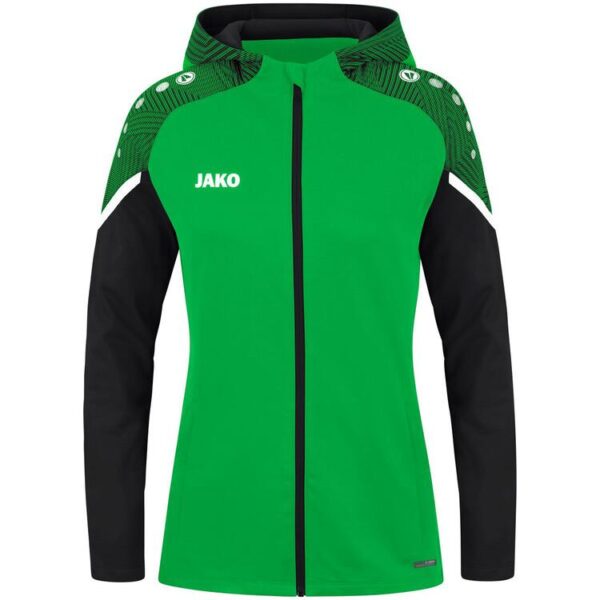 jako kapuzenjacke performance 6822 soft green schwarz 34