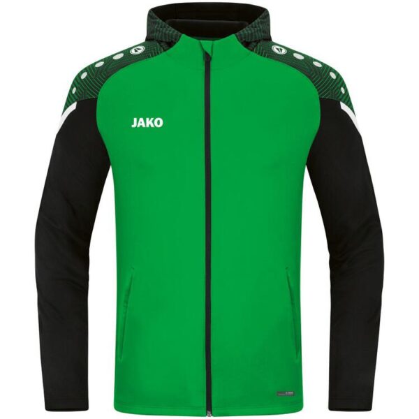 jako kapuzenjacke performance 6822 soft green schwarz