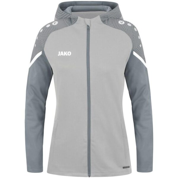 jako kapuzenjacke performance 6822 soft grey steingrau 34