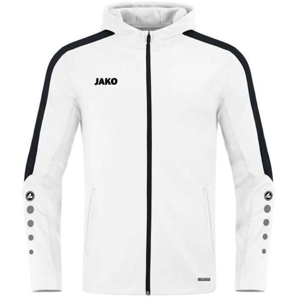 jako kapuzenjacke power 6823 000 weiss gr 152