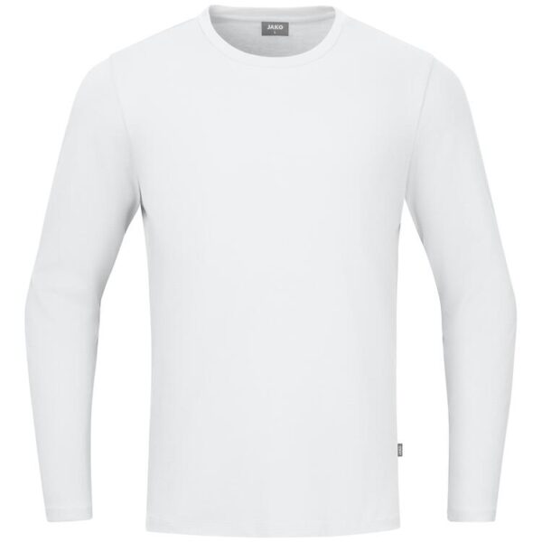 jako longsleeve organic c6420 weiss gr