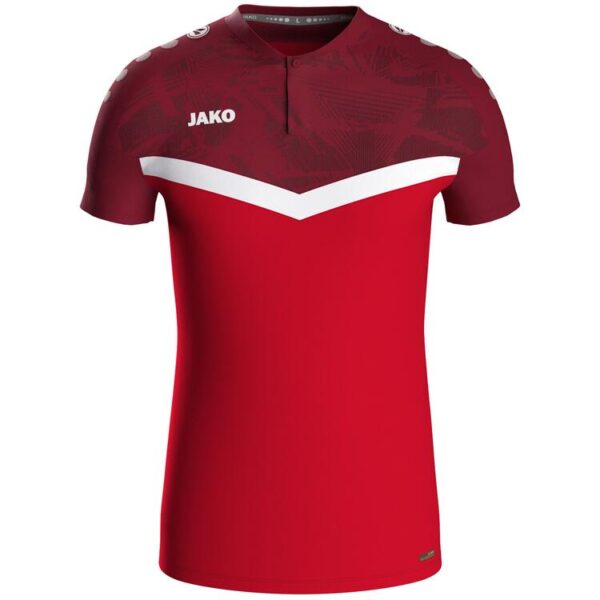 jako polo iconic 6324 rot weinrot gr