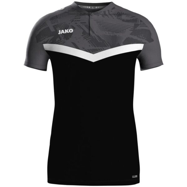 jako polo iconic 6324 schwarz anthrazit gr m