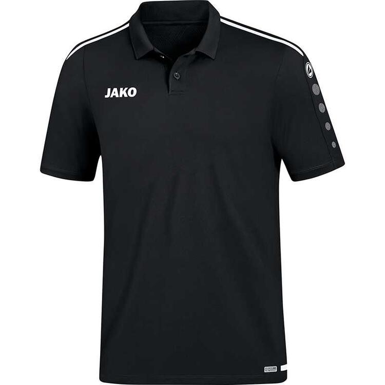 jako polo striker 20 schwarz weiss 6319 08 gr m