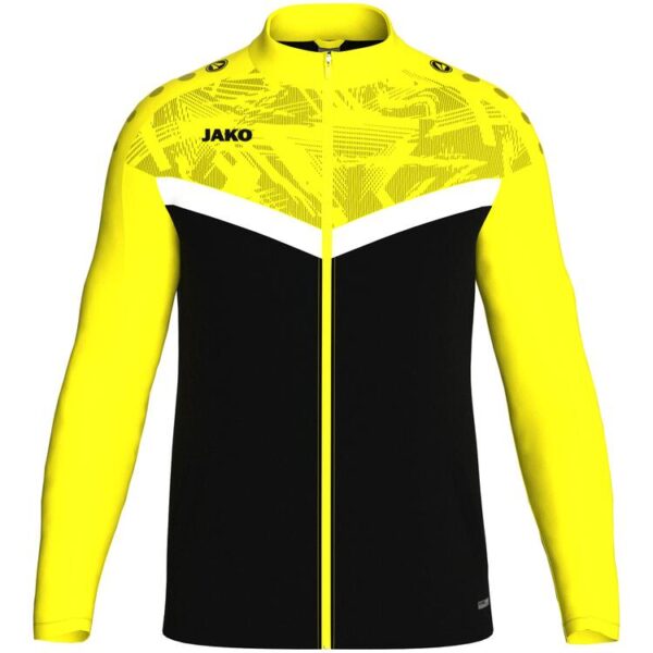 jako polyesterjacke iconic 9324 schwarz soft yellow gr 116