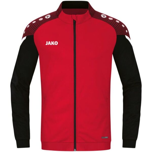 jako polyesterjacke performance 9322 rot schwarz 164