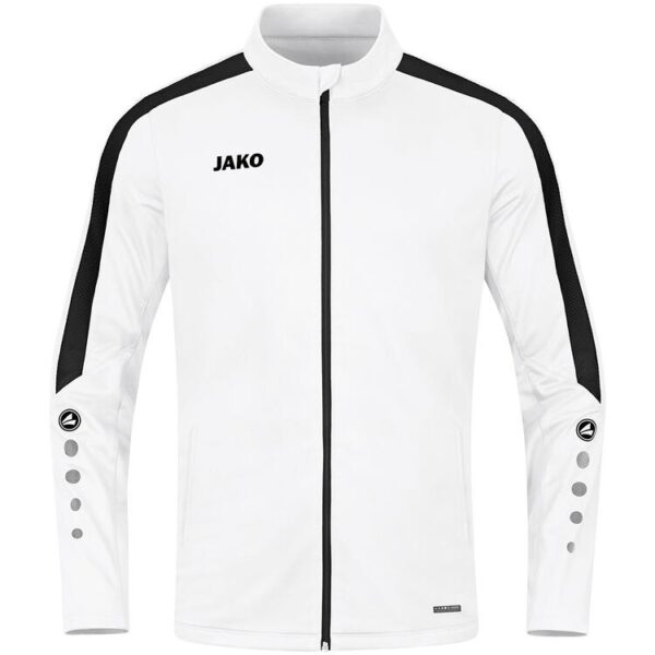 jako polyesterjacke power 9323 000 weiss gr 140