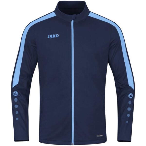 jako polyesterjacke power 9323 910 marine skyblue gr 140