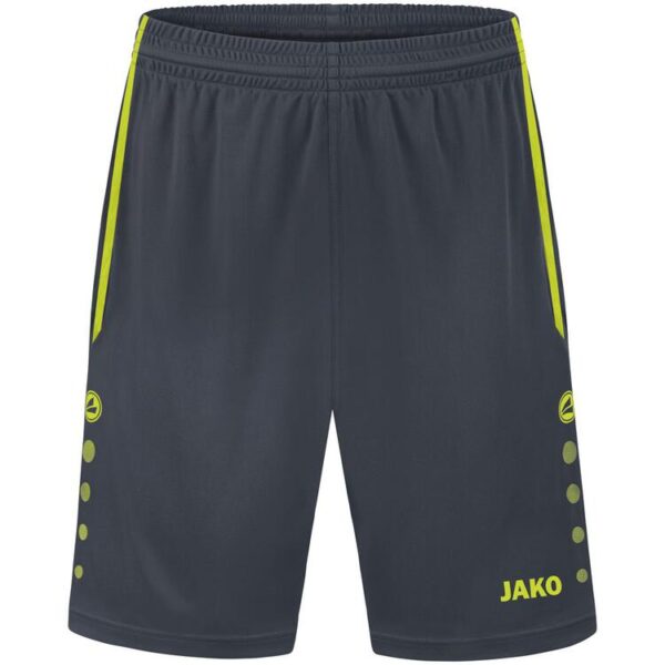 jako sporthose allround 4499 anthrazit lemon 116