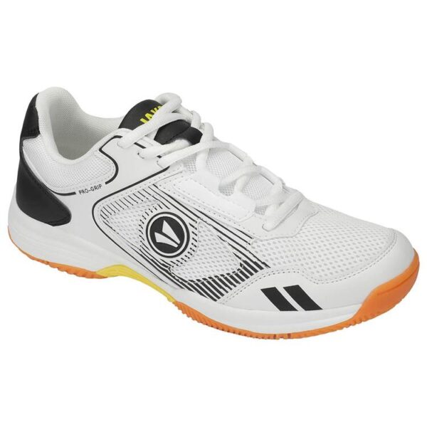 jako sportschuh flow id vo5623 weiss schwarz neongelb gr 37