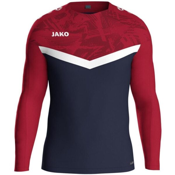 jako sweat iconic 8824 marine chili rot gr 116