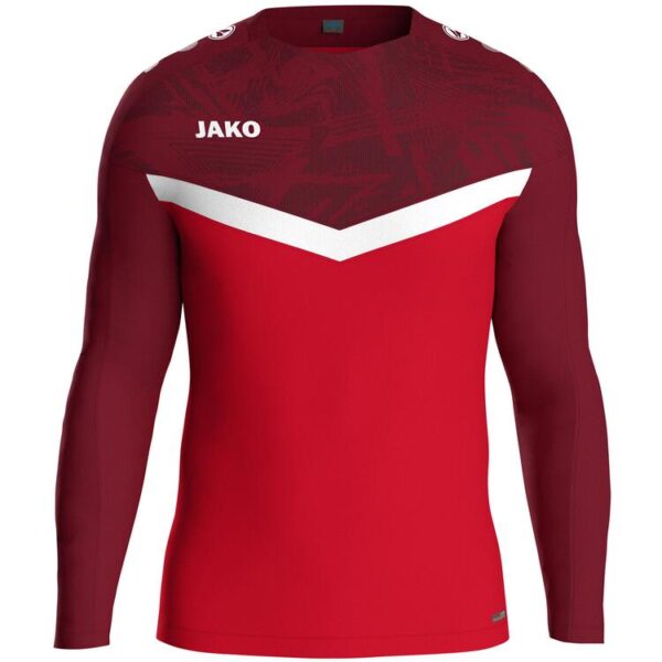 jako sweat iconic 8824 rot weinrot gr 116