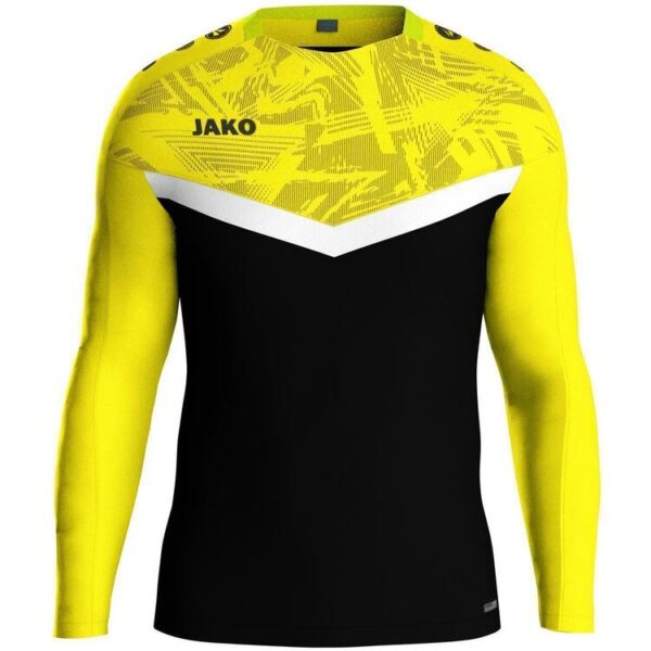 jako sweat iconic 8824 schwarz soft yellow gr 116