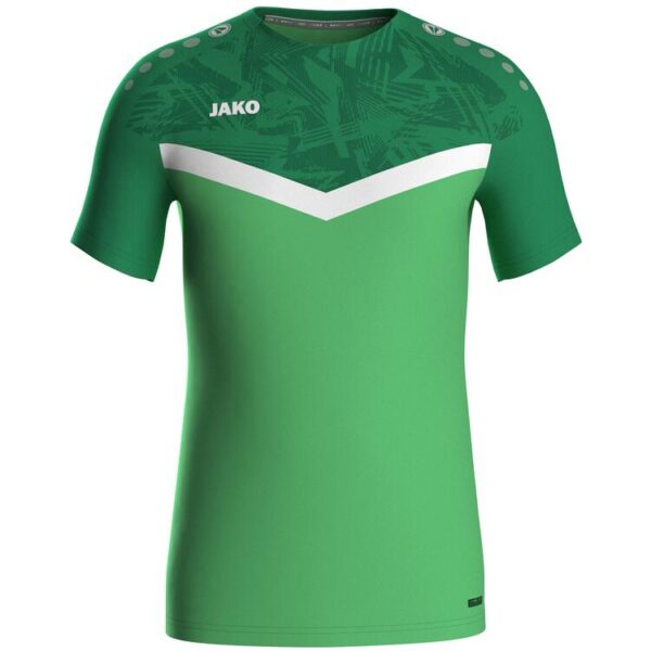 jako t shirt iconic 6124 soft green sportgruen gr 34