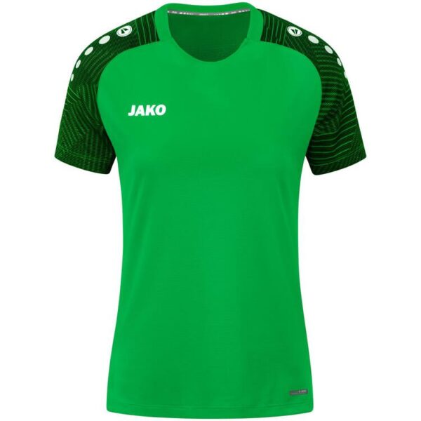 jako t shirt performance 6122 soft green schwarz 34