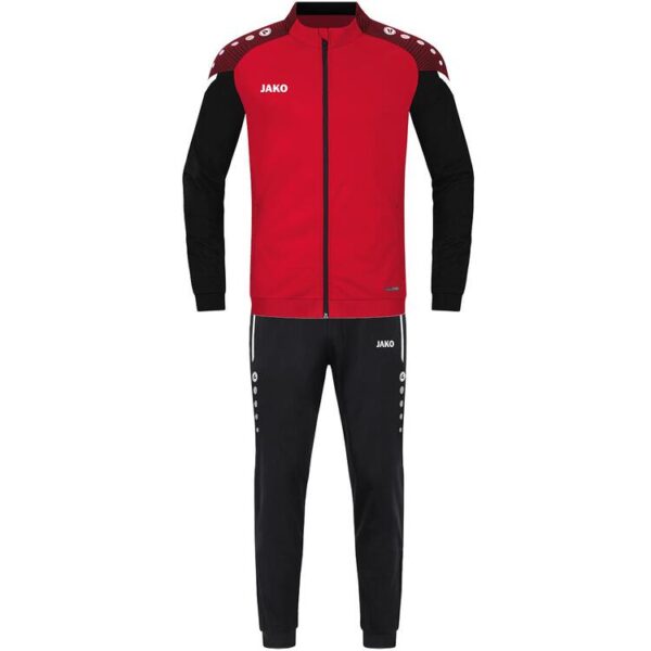 jako trainingsanzug polyester performance m9122 rot schwarz gr 128