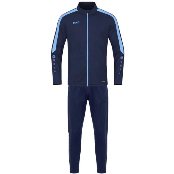 jako trainingsanzug polyester power farbe marine skyblue gr 128