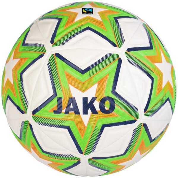 jako trainingsball world 2335 weiss neongruen marine gr 5