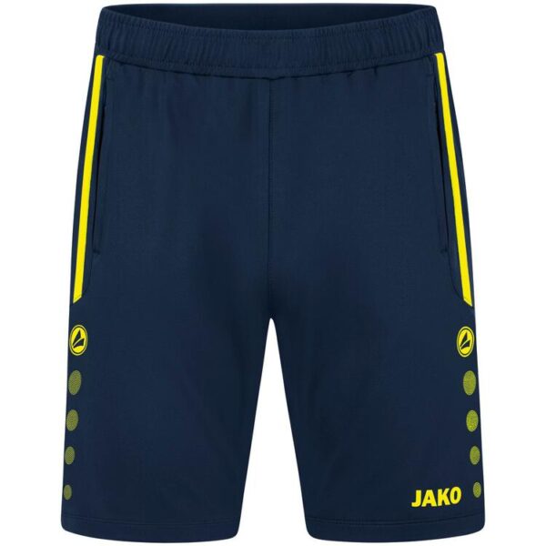 jako trainingsshort allround 8589 marine neongelb 128