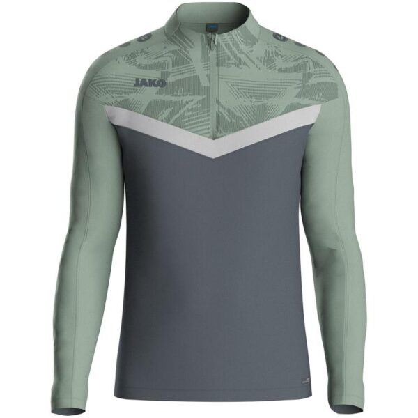 jako ziptop iconic 8624 anthra light mintgruen soft grey gr 128