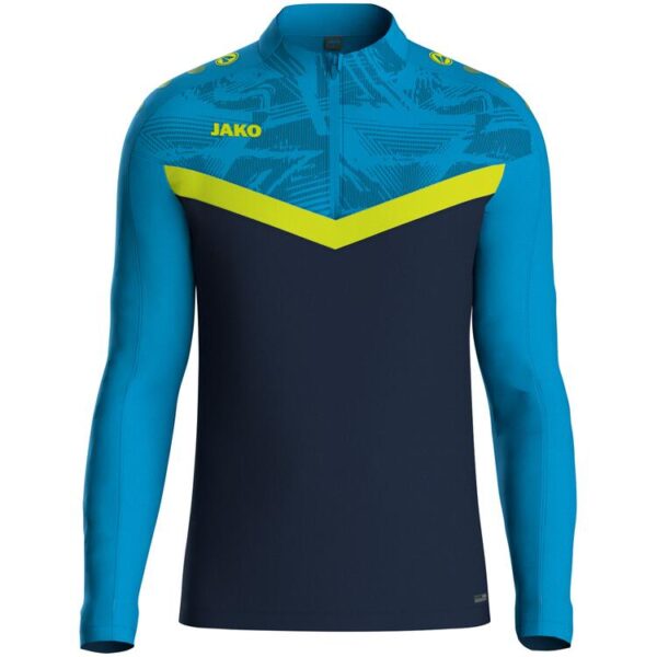 jako ziptop iconic 8624 marine jako blau neongelb gr 140