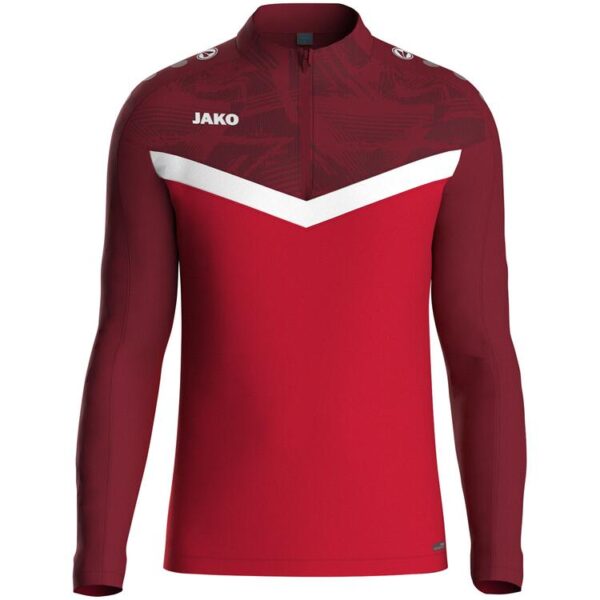 jako ziptop iconic 8624 rot weinrot gr 128